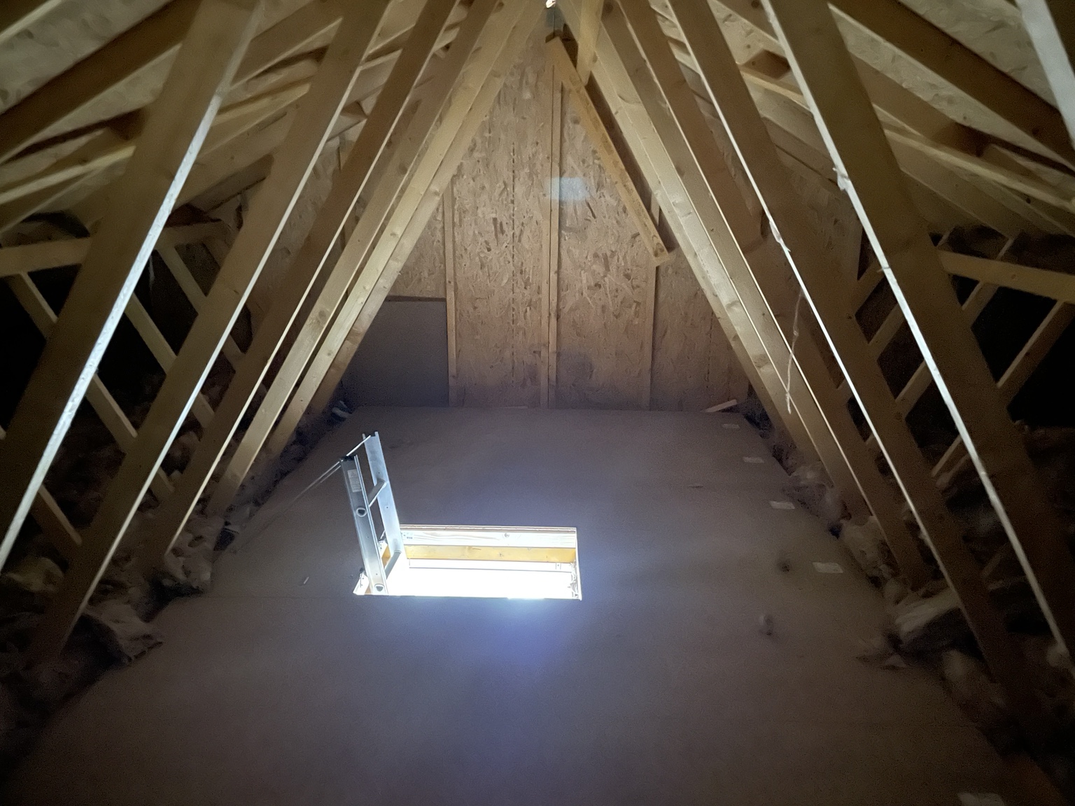 Loft access and boarded storage